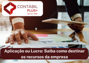 Aplicação Ou Lucro Saiba Como Destinar Os Recursos Da Empresa - Contábil Plus │ Escritório Contábil em Maceió - AL